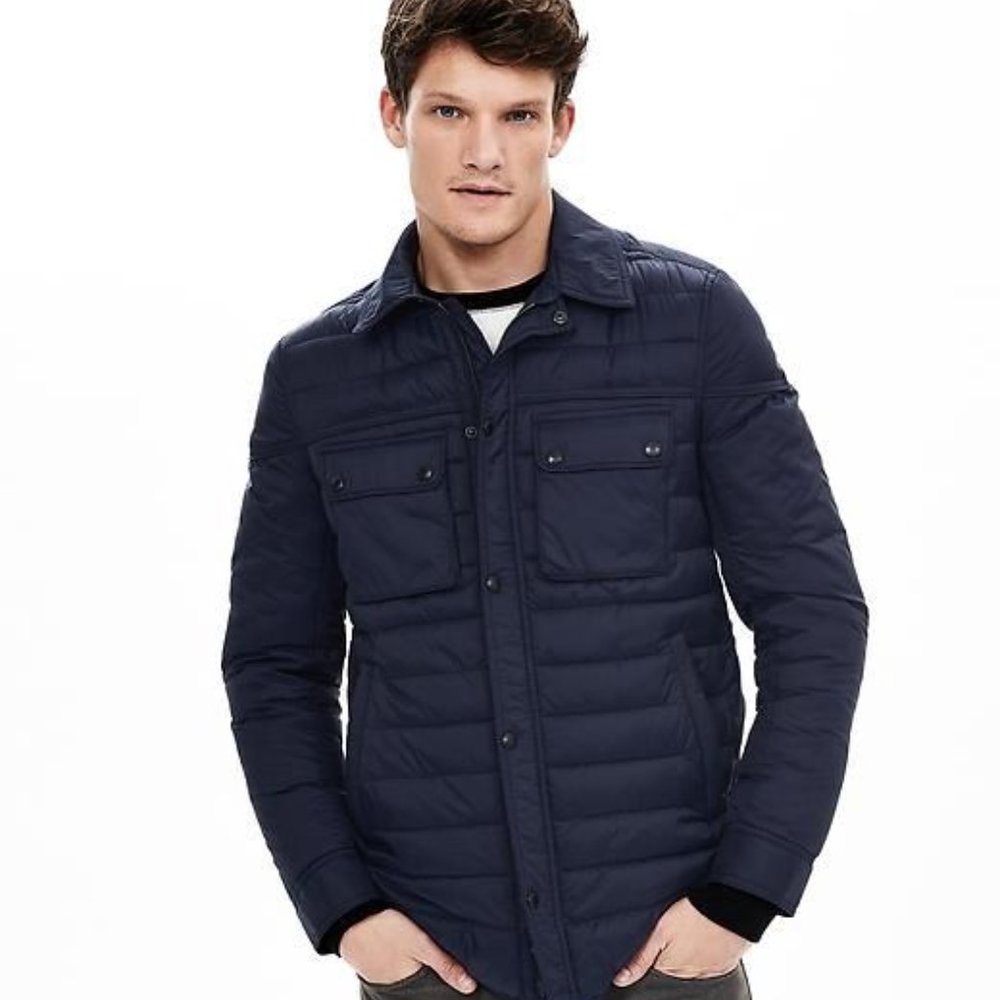 Banana Republic Mens Primaloft Puffer Shirt Jacket XL